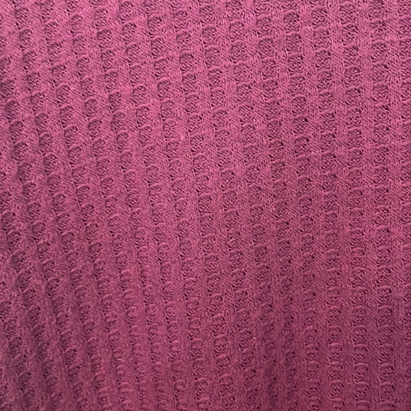 Time And Tru large 12-14 Burgundy v neck shirt blouse - Picture 4 of 9